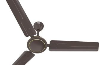 Havells REO Vaayu 900 mm ES Ceiling Fan | High Speed, High Air Delivery | Strong & Powerful, Air Delivery: 220CMM| RPM: 420| 2 Year Warranty | (Pack of 1, Smoke Brown)