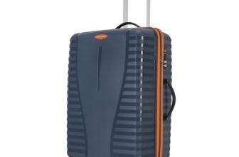 Aristocrat Airpro Max 8-Wheel Medium, Hard Case Trolley Bag, Spanish Blue