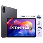 Redmi Pad 2, 11-inch (27.94 CM CM), LCD Display – 2.5K Sharp & Clear, 4GB RAM, 128GB ROM, Wi-Fi, Quad Speakers, Dolby Atmos, Graphite Grey, AI Enabled