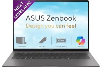 ASUS Zenbook S14 (2026),Smartchoice,Intel Core Ultra 9 (Series 3),16GB RAM,512GB SSD, 3K OLED,Touchscreen, 14″(35.5 cm),Win 11,M365 Basic(1Y),Office 2024,Gray, 1.2 Kg, UX5406AA-SU362WS, Copilot+ PC