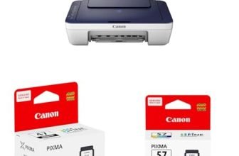 Canon PIXMA E477 All in One (Print, Scan, Copy) WiFi Ink Efficient Colour Printer for Home/Student