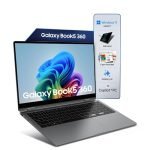 Samsung Galaxy Book5 360 | Intel Evo Core Ultra 5 226V | Built-in AI | 15.6″ (39.6cm) Touchscreen 2-in-1 AMOLED 60Hz | 500 Nits (16GB/512GB SSD/Intel Arc/Win11/MSO’21/Gray/1.46kg) | S-Pen Included