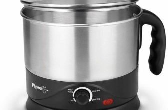 Pigeon Favourite Multi Cooker Electric Kettle(1.2 L, Silver, Black)