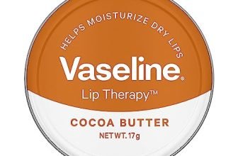 Vaseline Lip Tins Cocoa Butter, 17g | Infused with Cocoa Butter for Hydration & Glossy Shine Softline (Transparent)