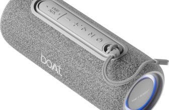 boAt Stone 350 Pro Plus Speaker,8H Battery,TWS Mode,Voice Assistant,With Mic,IPX5 16 W Bluetooth Speaker(Titanium Grey, Mono Channel)