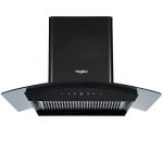 Whirlpool 90 cm 1250 m3/hr Filterless Auto Clean Chimney – CGFL PRO 902 HAC, Touch + Motion Sensor Control (Black), Standard