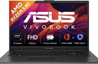 ASUS Vivobook Go 15 (2026) AMD Ryzen 5 40 – (16 GB/512 GB SSD/Windows 11 Home) E1504FA-IN2817WS Thin and Light Laptop(15.6 inch, Mixed Black, 1.63 kg, With MS Office)