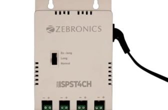 ZEBRONICS 4 Channel CCTV Power Supply SMPS, 12V SMPS Adapter with LED Indicators, Overload, Over Voltage and Short Circuit Protection, for CCTV Camera, ISPST4CH