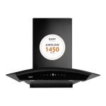 KAFF 60cm Curved Filterless Chimney, Installation Kit Included, KEC 60A