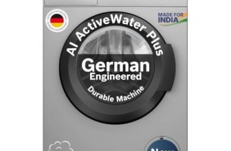 Bosch 8 kg 5 Star Front Load Fully-Automatic Washing Machine, Steam Hygiene, AI ActiveWater, 15 Wash Programs, No Tangle or Wrinkle, SoftCare Paddle, Shiny Silver, WAJ2826BIN